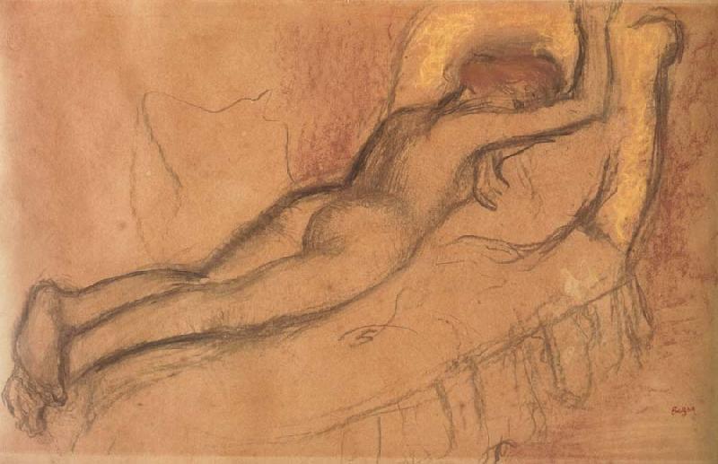 Edgar Degas Young Woman Lying on a Chaise longue